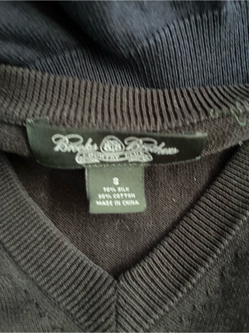 Lot of THREE Brooks Brothers Men's Black V-Neck Sweater size small